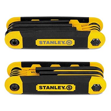 STANLEY Folding Metric And SAE Hex Keys ,2 Pack