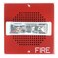 Wheelock E70-24MCW-FR E70-Series Low-Profile Speaker Strobe, 25/70-VRMS, Red
