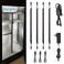 TORCHSTAR 4pcs 12 Inch LED Safe Lighting Kit, Rocker Switch, 5000K