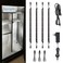 TORCHSTAR 4pcs 12 Inch LED Safe Lighting Kit, Rocker Switch, 5000K
