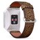 Snnisttek Compatible with FITBIT IONIC - Leather Wristband Bracelet Replacement Accessory BandAdapters - Leopard Repeating