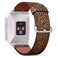 Snnisttek Compatible with FITBIT IONIC - Leather Wristband Bracelet Replacement Accessory BandAdapters - Leopard Repeating
