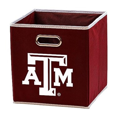 Franklin Sports NCAA Storage Bin - Cube Organizer - Texas AM