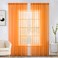 MIULEE Orange Fall Sheer Curtains 54 X 84 Inches, 2 Panels