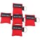 LSIKA-Z Pack of 5pcs CPR Face Shield Mask Keychain Ring First Aid Kit CPR Face Shields for First Aid or CPR Training ,Red-5