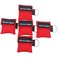 LSIKA-Z Pack of 5pcs CPR Face Shield Mask Keychain Ring First Aid Kit CPR Face Shields for First Aid or CPR Training ,Red-5