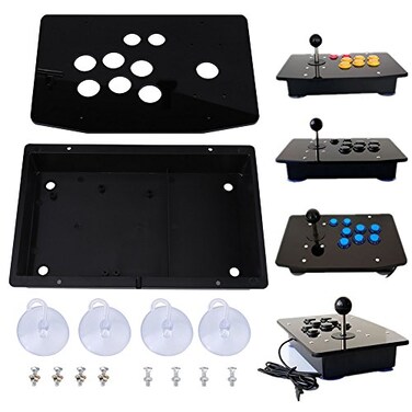 ZJchao Acrylic Panel and Case DIY Set Kits Replacement for Game Joystick DIY Set Kits Replacement Game Machine Cabinet Controller DIY Kit