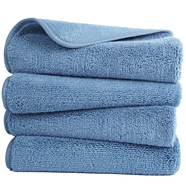 POLYTE 330 GSM Poly Blend Microfiber Quick Dry Hand Towel, 16x30 in