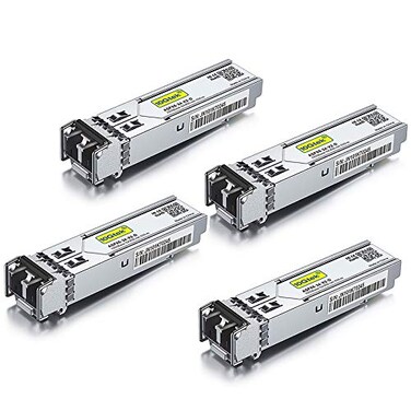10Gtek 1.25G SFP 1000Base-SX Multimode Module for Cisco GLC-SX-MMD, 4-Pack