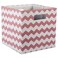 DII Collapsible Polyester Storage Cube, Chevron, Rose, Large