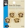 Dritz 80-21-35 Sew-On Snaps, Brass, Size 10 4-Count