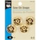 Dritz 80-21-35 Sew-On Snaps, Brass, Size 10 4-Count