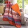 Exclusivo Mezcla Reversible Boho Quilted Throw Blanket, 50"x 60
