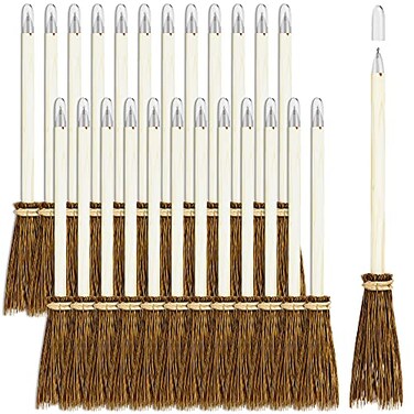 Fun Express Witch Broom Pens for Halloween 24 Pack
