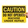 SmartSignCaution - Do Not Operate, Machine Under Repair Sign10" x 14" Plastic
