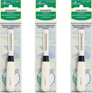 Clover 482/W Seam Ripper ,3 Pack