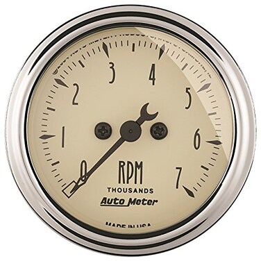 AUTO METER 1897 Antique Beige Electric Tachometer