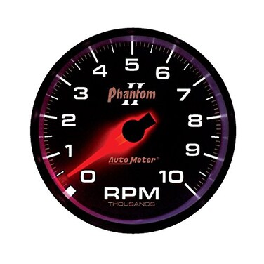 Auto Meter 7597 Phantom II 3-3/8" 10000 RPM In-Dash Tachometer