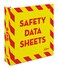 AveryHeavy-Duty SDS Binder, 2" Rings, 1 Yellow/Red Border Binder