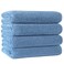 POLYTE 330 GSM Poly Blend Microfiber Quick Dry Bath Towel, 30x57 in, 4 Pack