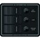 Blue Sea Systems 8374 Water Resistant Circuit Breaker Panel 3 Position, Black