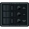 Blue Sea Systems 8374 Water Resistant Circuit Breaker Panel 3 Position, Black