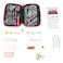 Walfront LED Crochet Hooks Set,40Pcs USB Chargeable LED Crochet Hooks Set, 9 Interchangeable Heads Light Up Knitting Needles Tools Kits Set Accessory