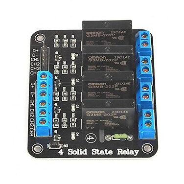 SainSmart 8/4-Channel 5V 2A Solid State Relay, High Level Trigger by