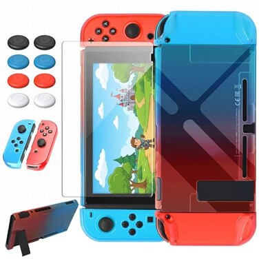 FYOUNG Switch Protective Case and Screen Protector Set,Dockable Cover