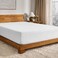 Bare Home Flannel Fitted Bottom Sheet 100% Cotton ,King, White