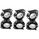Vonpri [3 Pack Flashlight Holder, Mount Bicycle Mounting Bracket Flashlight Holder Torch Clip 360Rotation ,White