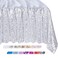 QueenDream 90x156 Inch Rectangle Sequin Tablecloth Glitter Silver Wedding Table Linens