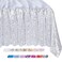 QueenDream 90x156 Inch Rectangle Sequin Tablecloth Glitter Silver Wedding Table Linens