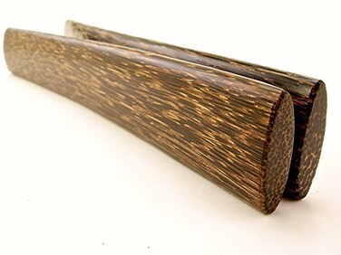 Pea Patch Minstrel Style Tigerwood Rhythm Bones, Regular ,1-1/8", 1 Pair ,2 bones