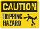 SmartSign "Caution - Tripping Hazard" Sign10" x 14" Plastic