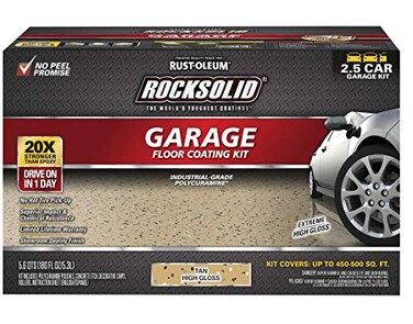 Rust-Oleum RockSolid Polycuramine High Gloss Tan Garage Floor Coating
