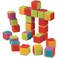 Constructive Playthings Toddler Sized Set of 24 Bristle Cubes Designed To Easily Interlock and Pull Apart