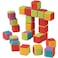 Constructive Playthings Toddler Sized Set of 24 Bristle Cubes Designed To Easily Interlock and Pull Apart