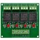Electronics-Salon 4 SPDT 10Amp Power Relay Module, DC 12V Version.