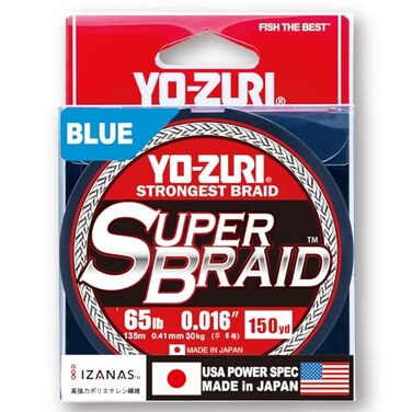 Duel Yo-Zuri Superbraid 150 yd Floating Braid, Blue, 65 lb