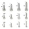 XINGYHENG 480Pcs 12 Values M2 M3 M4 Metric Hex Socket Cap Head Self Tapping Screw with Flat Gasket Washers Assortment Kit
