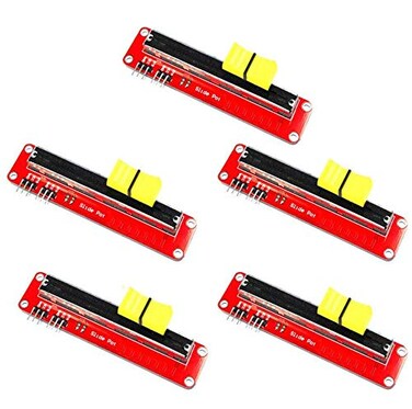 Ximimark 5Pcs 10K Linear Slide Potentiometer Module Analog sensor 3.3V - 5V Dual Output for Arduino MCU ARM Electronic Block