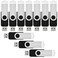 VICFUN 20pcs 8GB USB Flash Drive 8G USB Drive USB 2.0 Flash Memory Stick Thumb Drive Black
