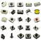 DaFuRui 250PCS 25Values SMD Micro Momentary Tact Switch Assortment Kit