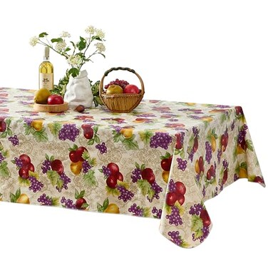 Newbridge Avalon Fresh Ripe Fruit 52x52 Square Vinyl Tablecloth