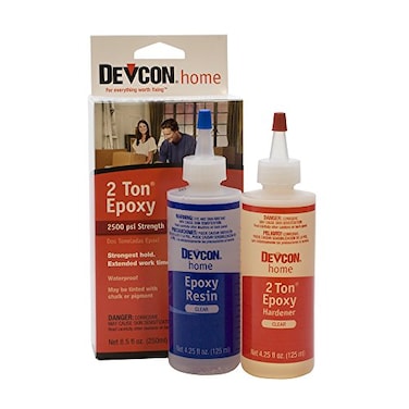 EUROTOOL Devcon Epoxy, 2 Ton Epoxy, 4-1/2 Ounce Bottles, 2 Bottles