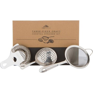 A Bar Above Cocktail Strainer Set, 3 Piece Bundle, Ergonomic and Rust Proof