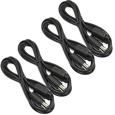 Ssgamer 4X 6ft Wii/Gamecube Extension Cables for Nintendo Wii Gamecube GCN ,4 Pack