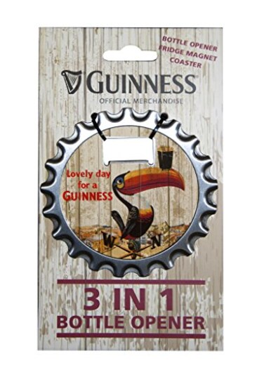 Guinness 3 in 1 Bottle Opener/Magnet/Coaster