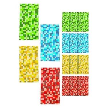 Fun Express Pixel Pattern Treat Bags 12 Pack